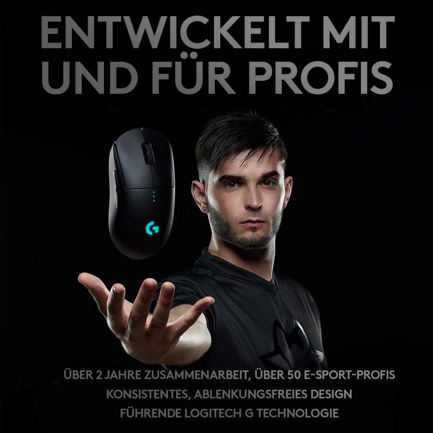 G PRO Wireless, Gaming-Maus, Schwarz G PRO Gaming Maus