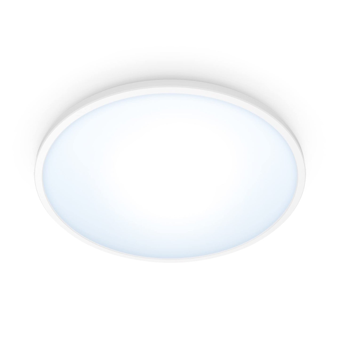 Superslim Deckenleuchte 16W, LED-Leuchte, Warm- bis Kaltweiss Ø292 mm Weiss