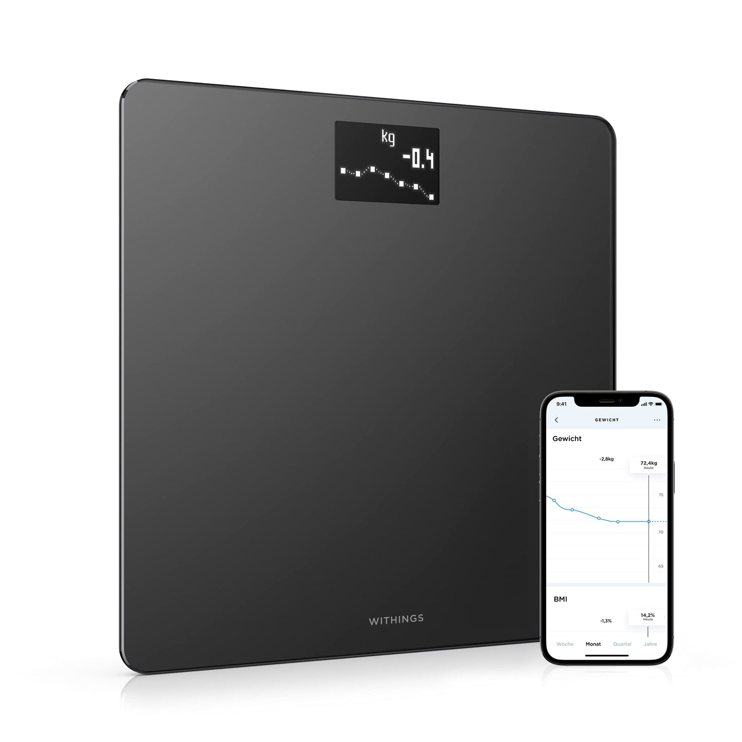WLAN-Smart-Waage, Body Black