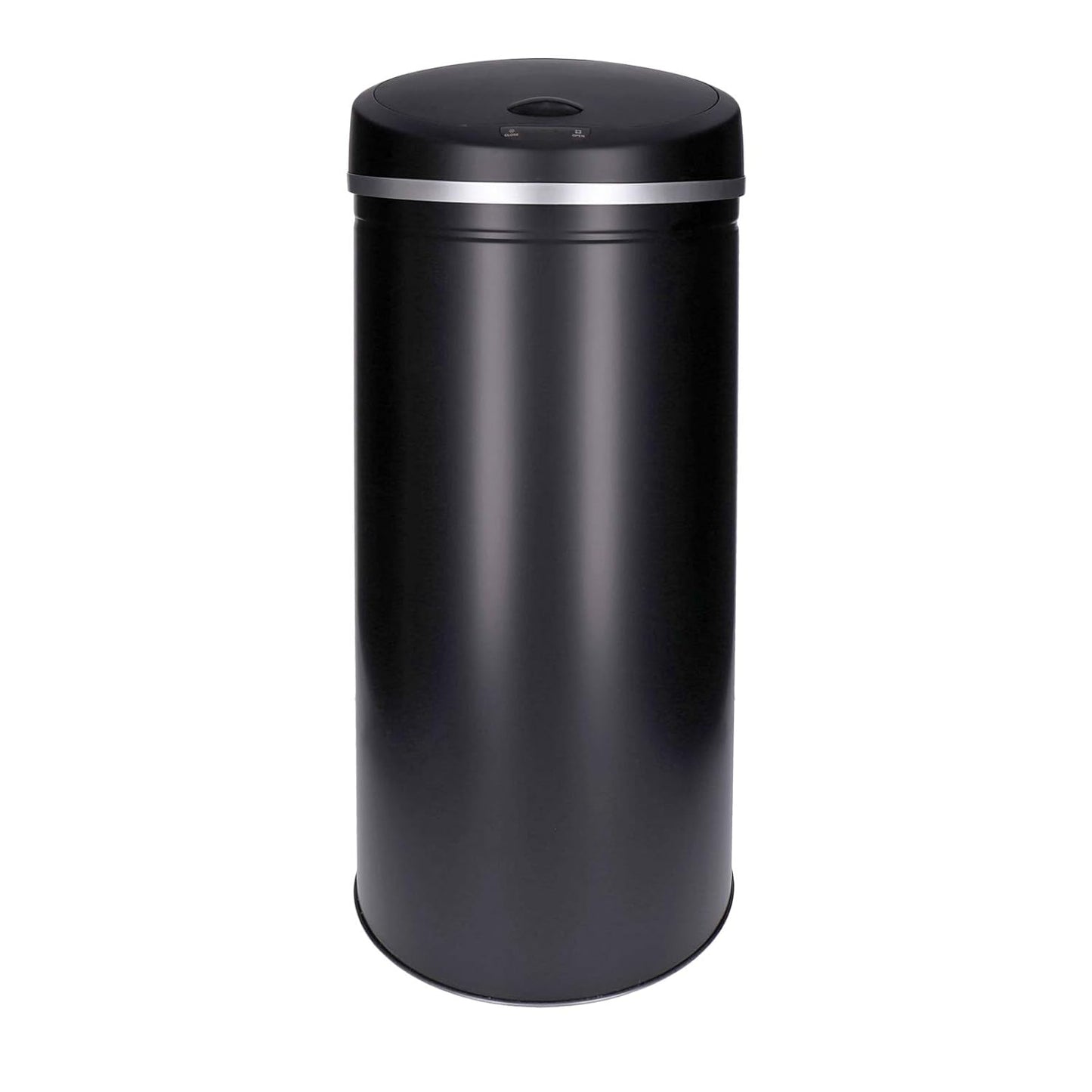 Sensor-Abfallbehälter, Schwarz - Rund; 50 Liter