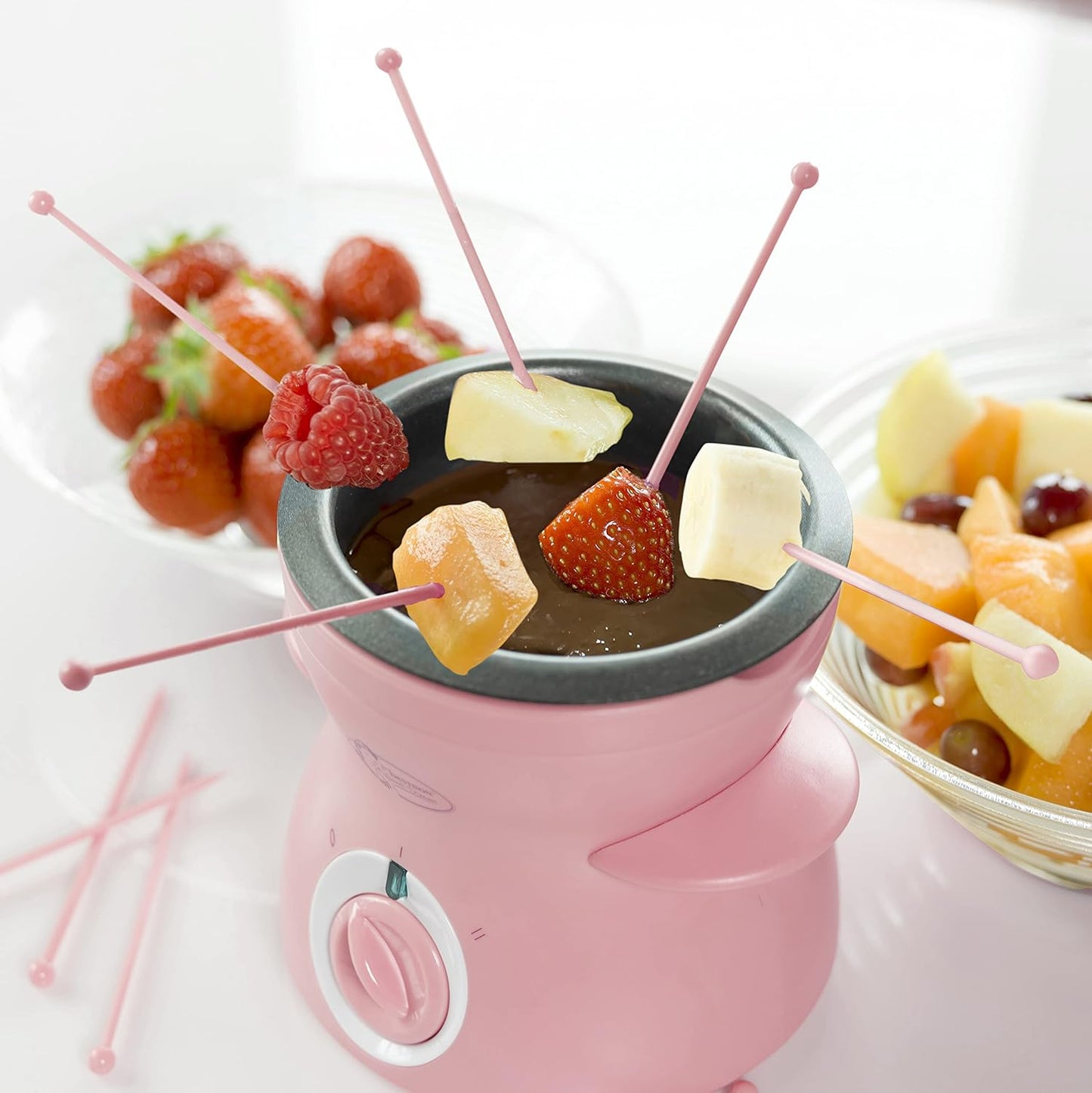 Mini-Schokofondue-Set, Rosa