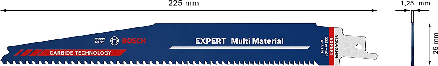 Expert Säbelsägeblatt ‘Multi Material’ S 1256 XHM, 10 Stück
