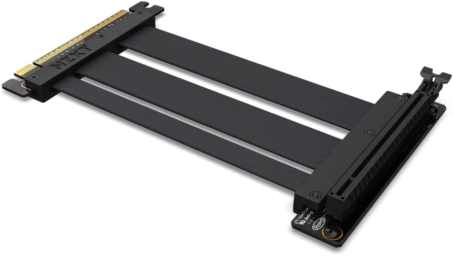 Riser Cable PCIe 4.0 x16, Verlängerungskabel, PCIe 4.0x16 Riser Cable Schwarz