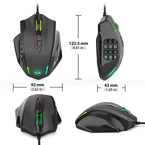 Impact RGB LED Gaming Maus, Impact RGB LED Gaming Maus, schwarz M908