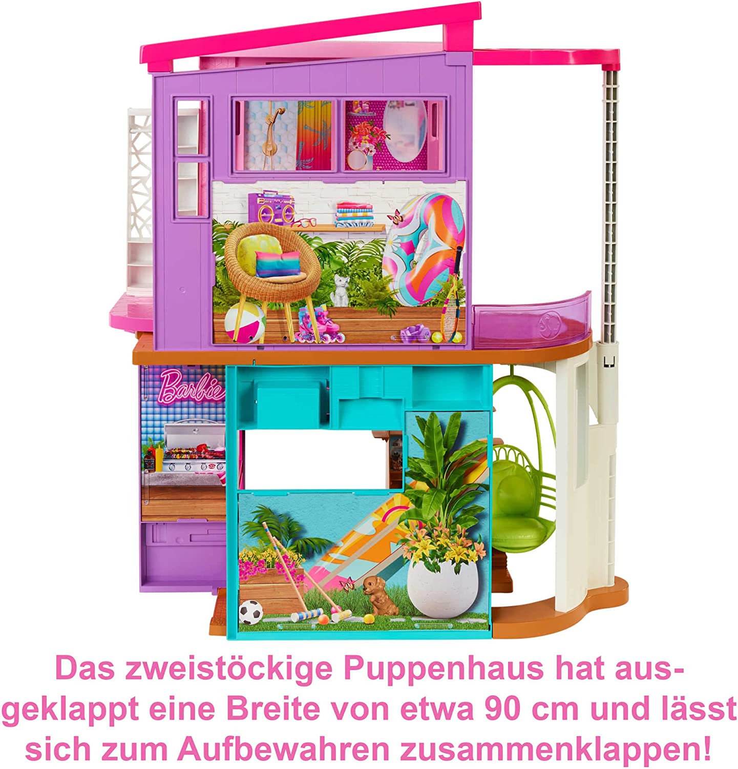 Barbie Malibu Haus, Spielgebäude, Violett