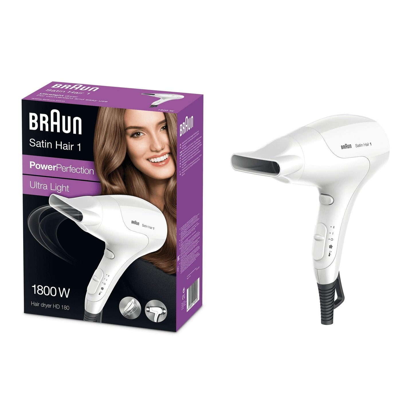 Satin Hair 1 PowerPerfection HD180, Haartrockner