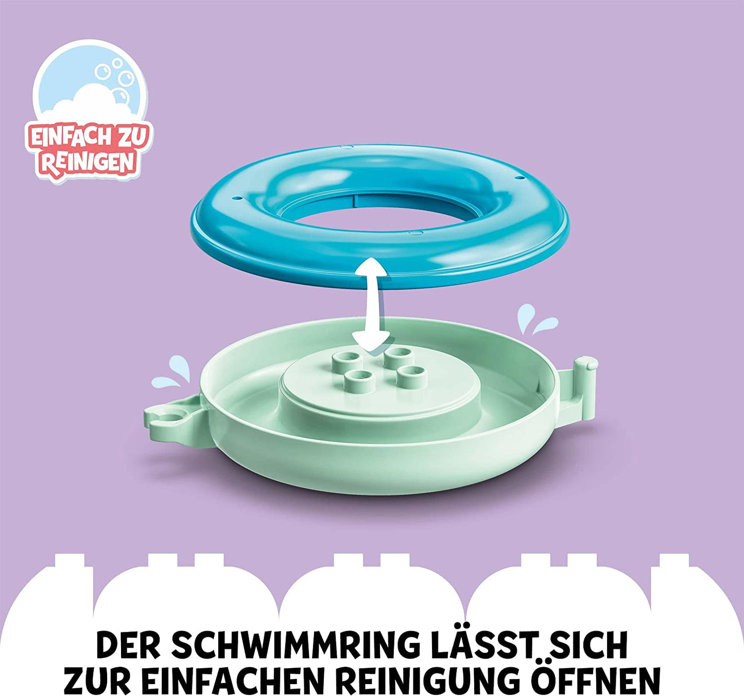 10966 DUPLO Badewannenspass: Schwimmende Tierinsel, Konstruktionsspielzeug
