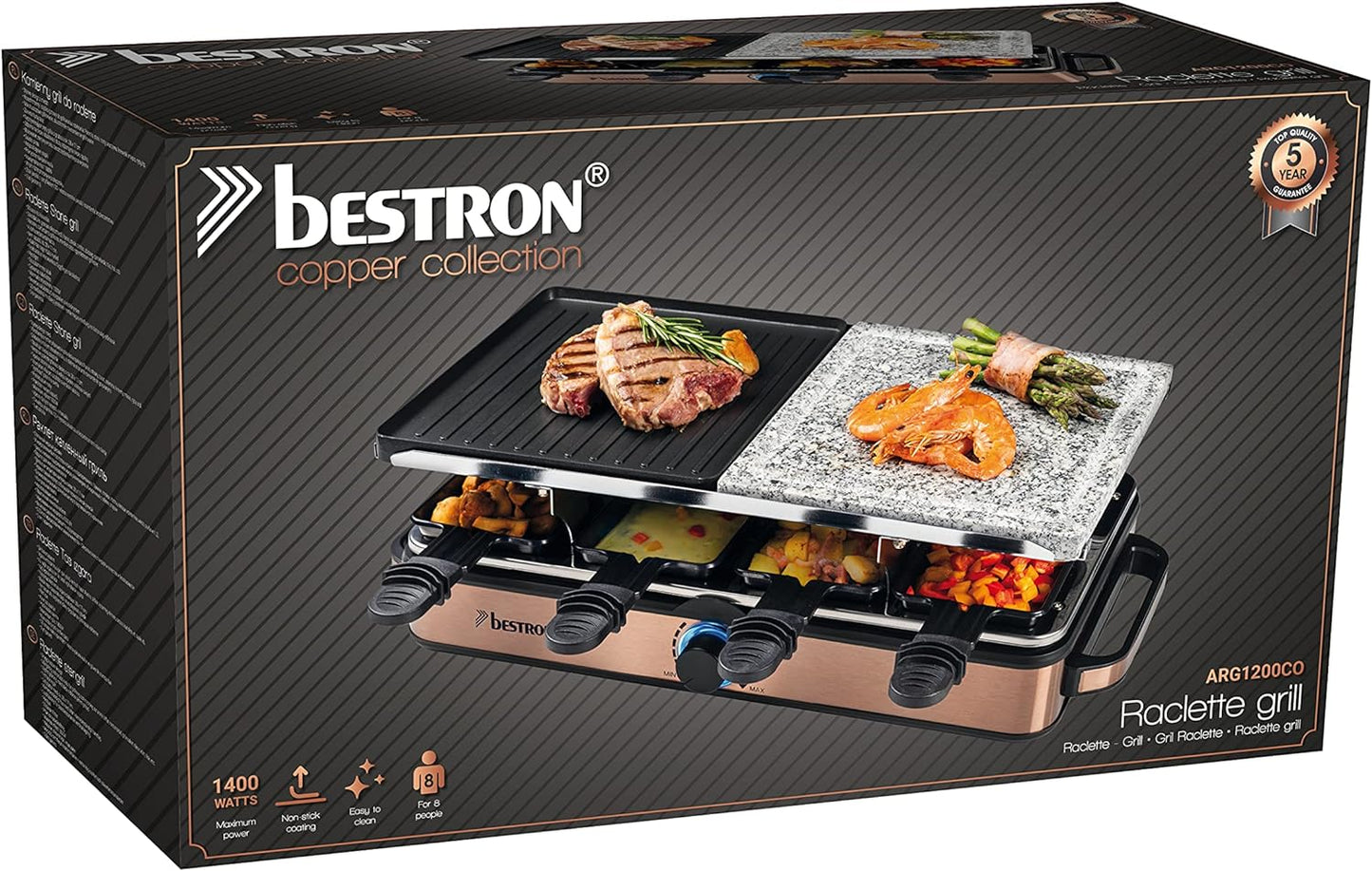 2-in-1 Raclette-Partygrill