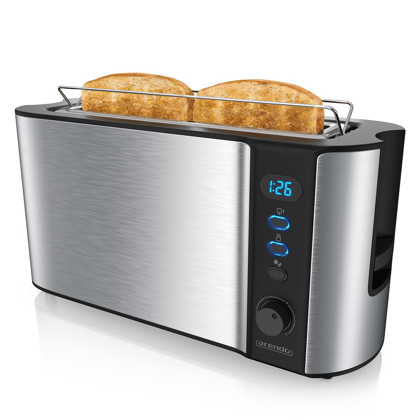 Langschlitz Toaster, Farbe: A: Silber