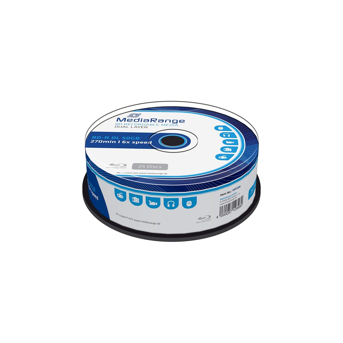 BD-R Dual Layer 50 GB, Blu-ray-Rohlinge