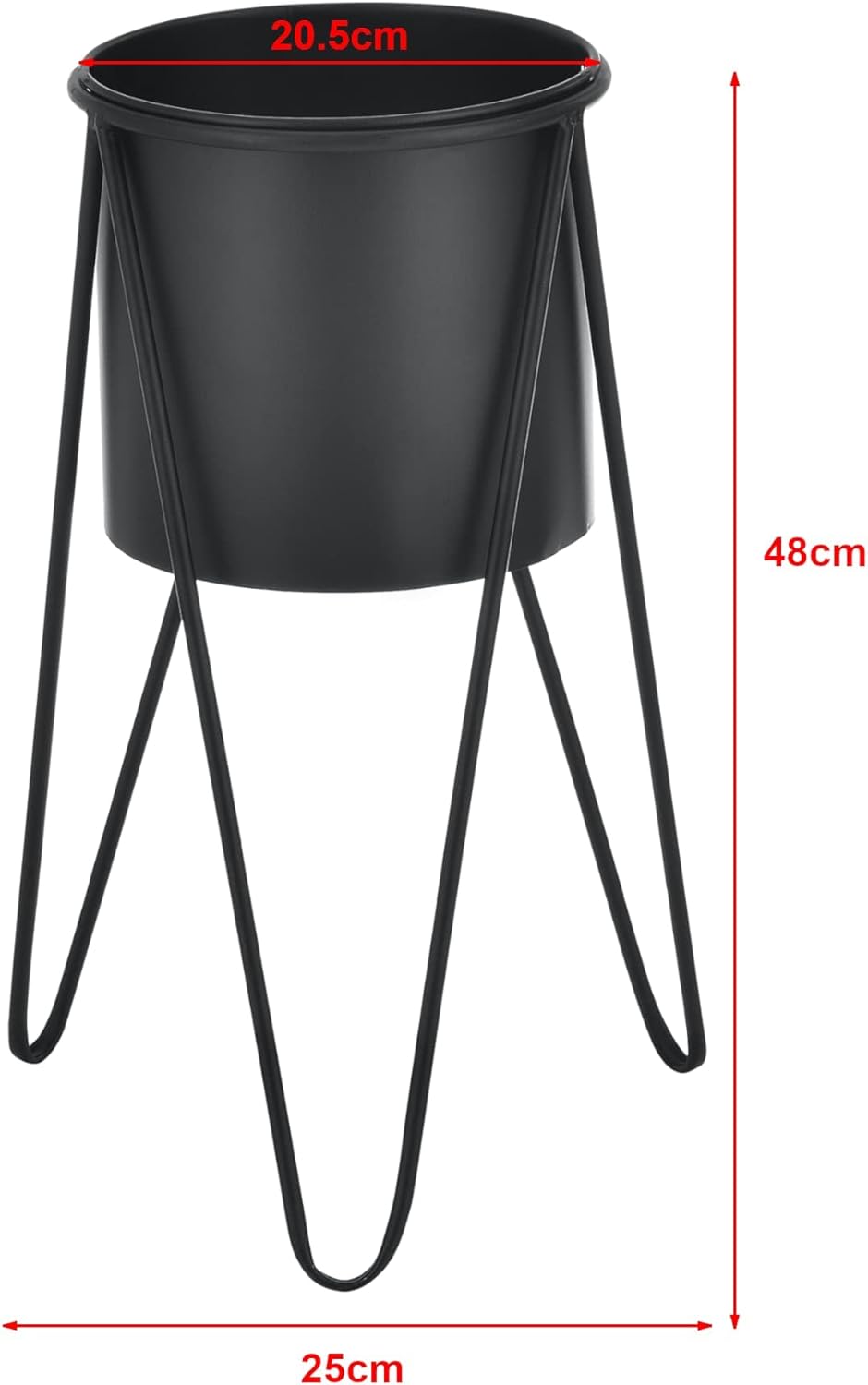 Pflanzständer Hedera 2er Set Modell 22, Schwarz
