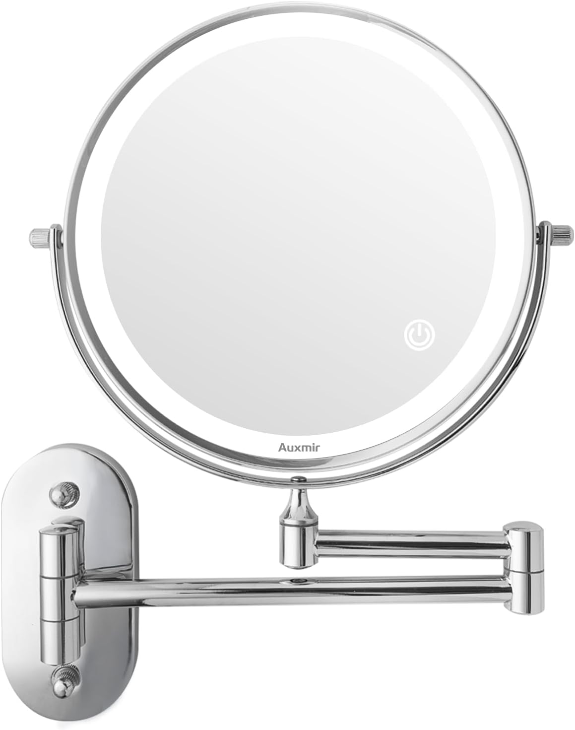 Schminkspiegel 1X/10X, Silber-10x