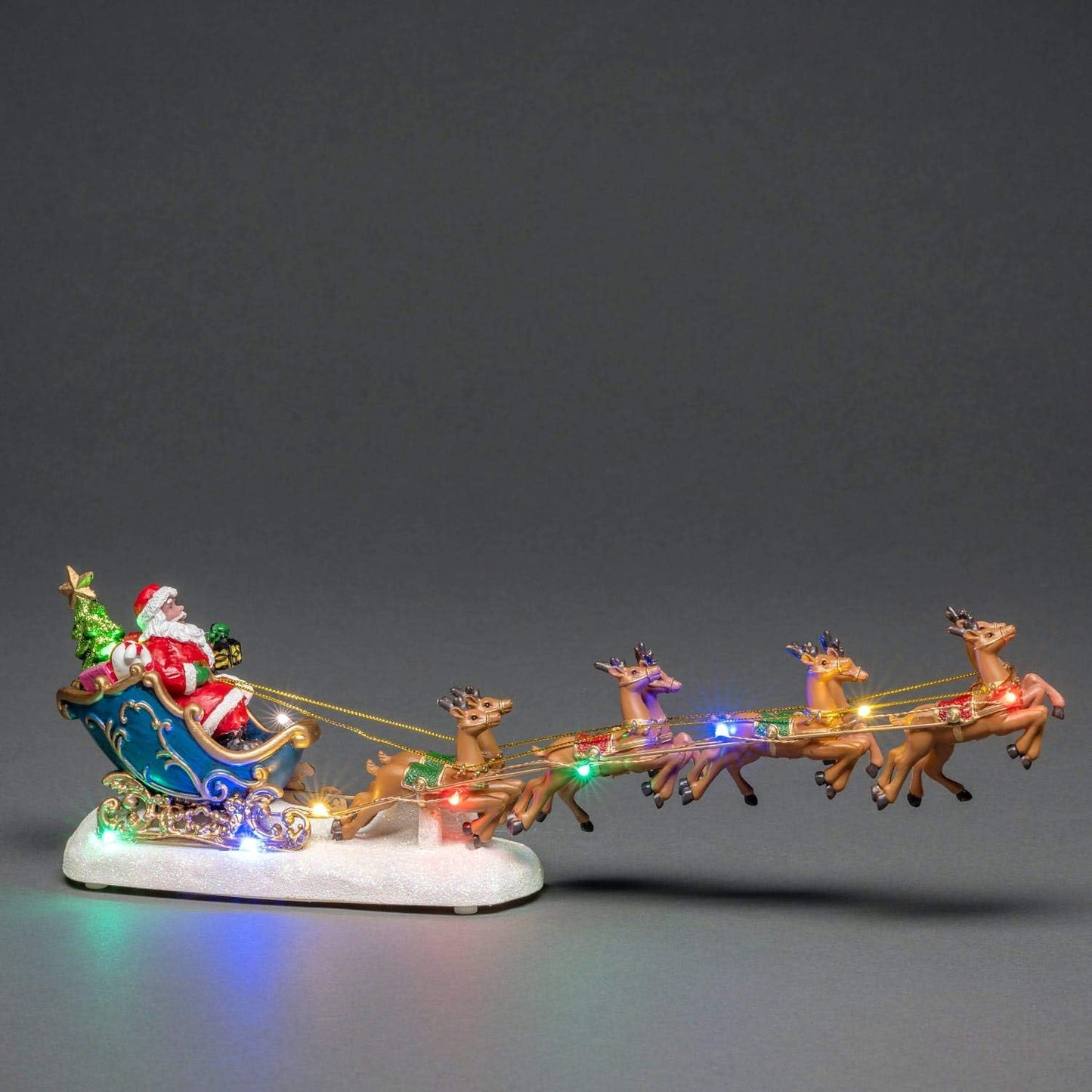 LED Weihnachtsmann im Schlitten 4205-000, Weihnachtsmann