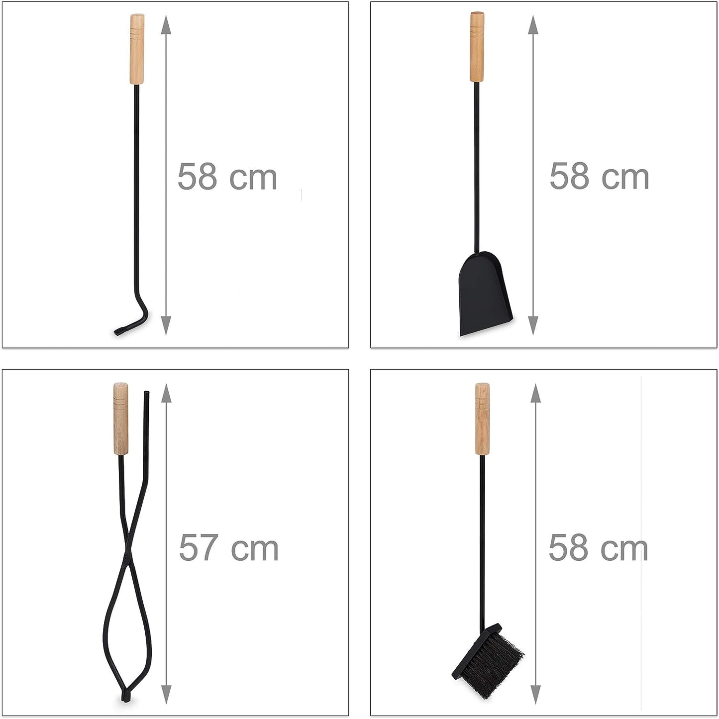 Kaminzubehör Set, Single
