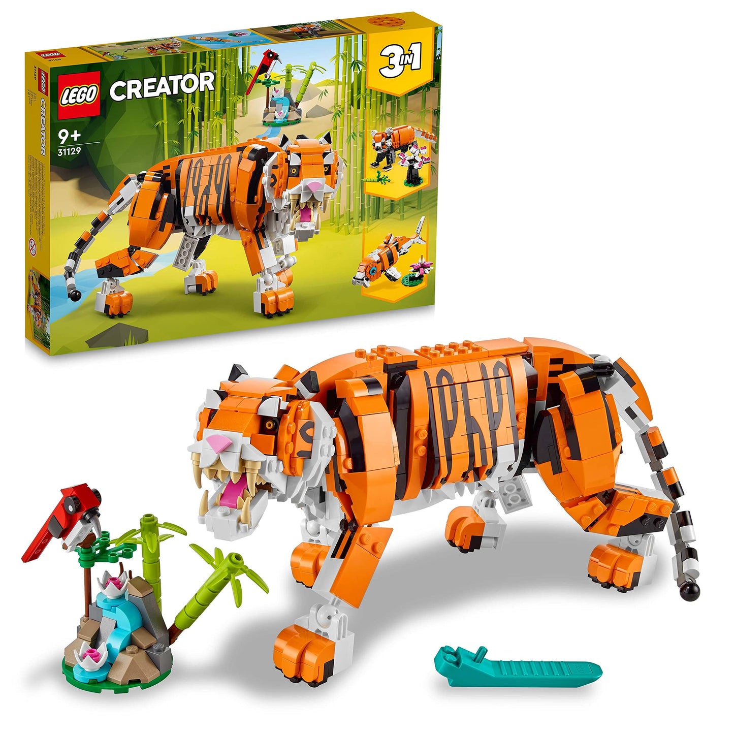 31129 Creator 3-in-1 Majestätischer Tiger, Konstruktionsspielzeug