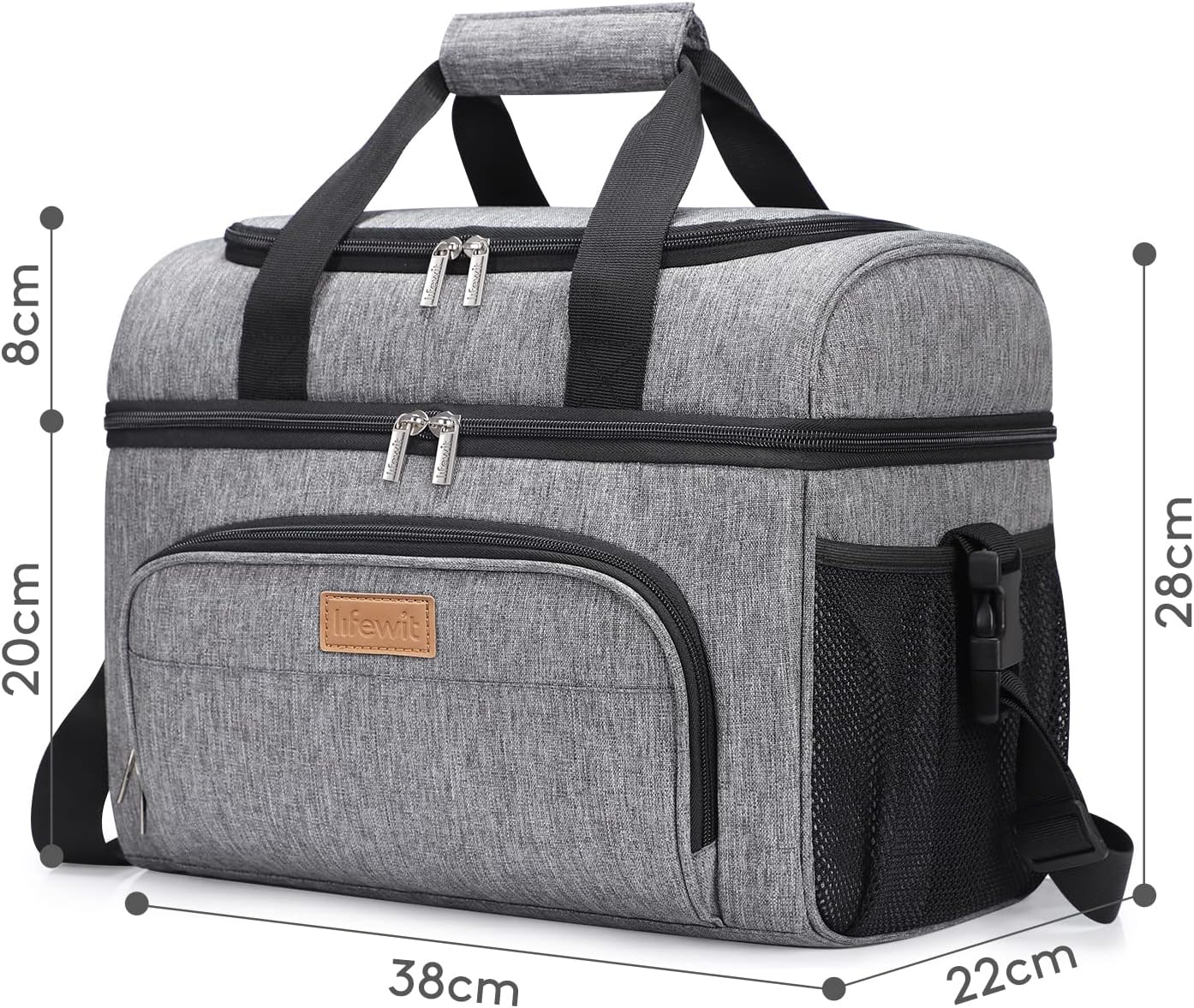 Kühltasche, grau, 23L