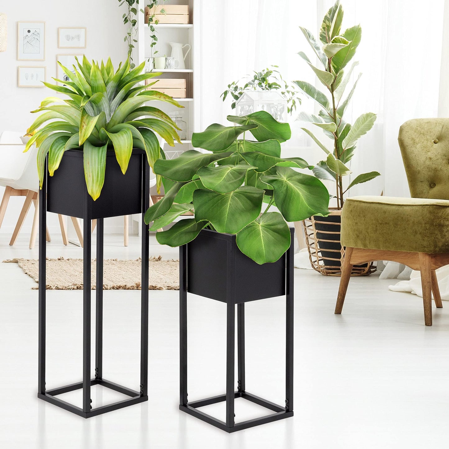 Blumenständer Set, 2er Set; Modell 1