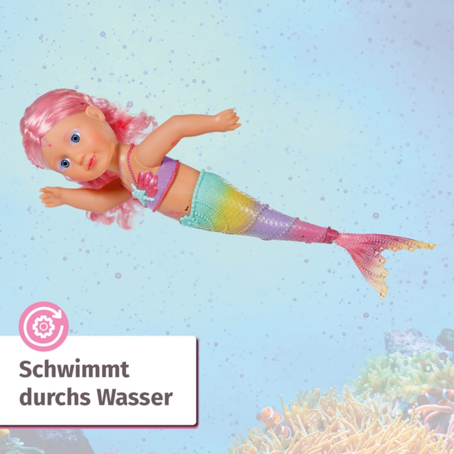 BABY born® Little Sister Meerjungfrau 46cm, Puppe
