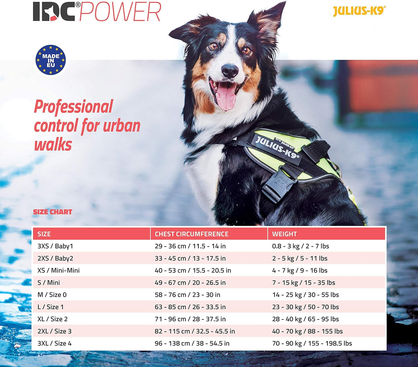 IDC Powergeschirr, UV Orange XS/Mini-Mini