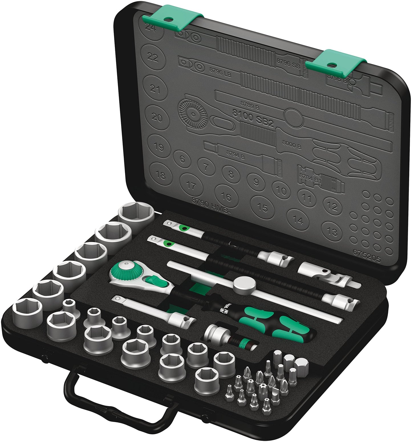 Zyklop Speed-Knarrensatz 8100 SB 2, 3/8", 43-teilig, Werkzeug-Set