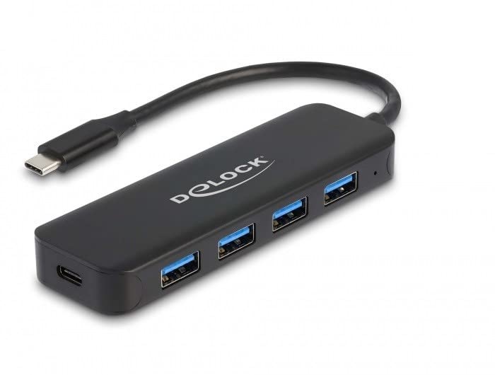 USB Type-C Hub 4 Port USB 3.2 Gen 1 mit Power Delivery 85 Watt, USB-Hub