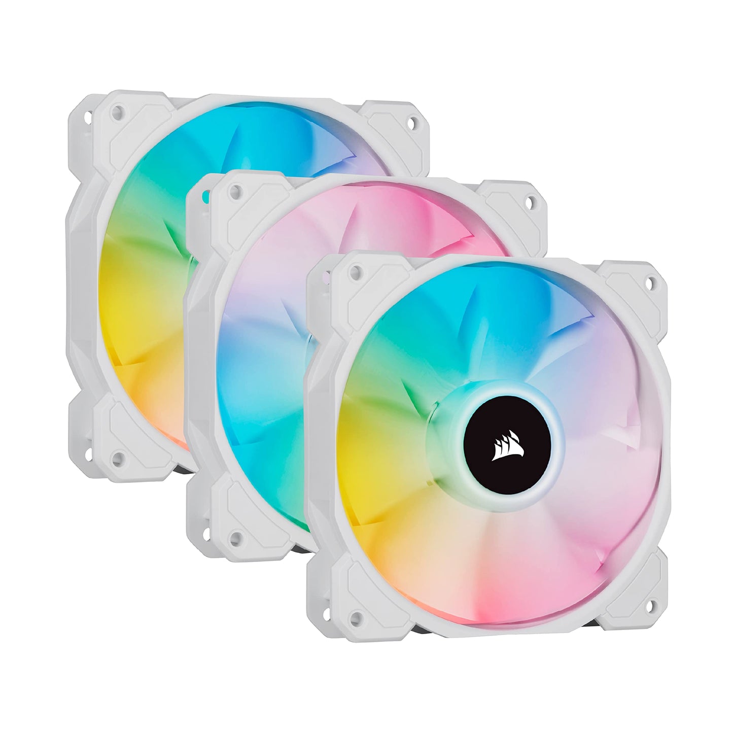 iCUE SP120 RGB E ELITE Performance 3x 120x120x25, Gehäuselüfter, 3-Pack mit Lighting Node CORE