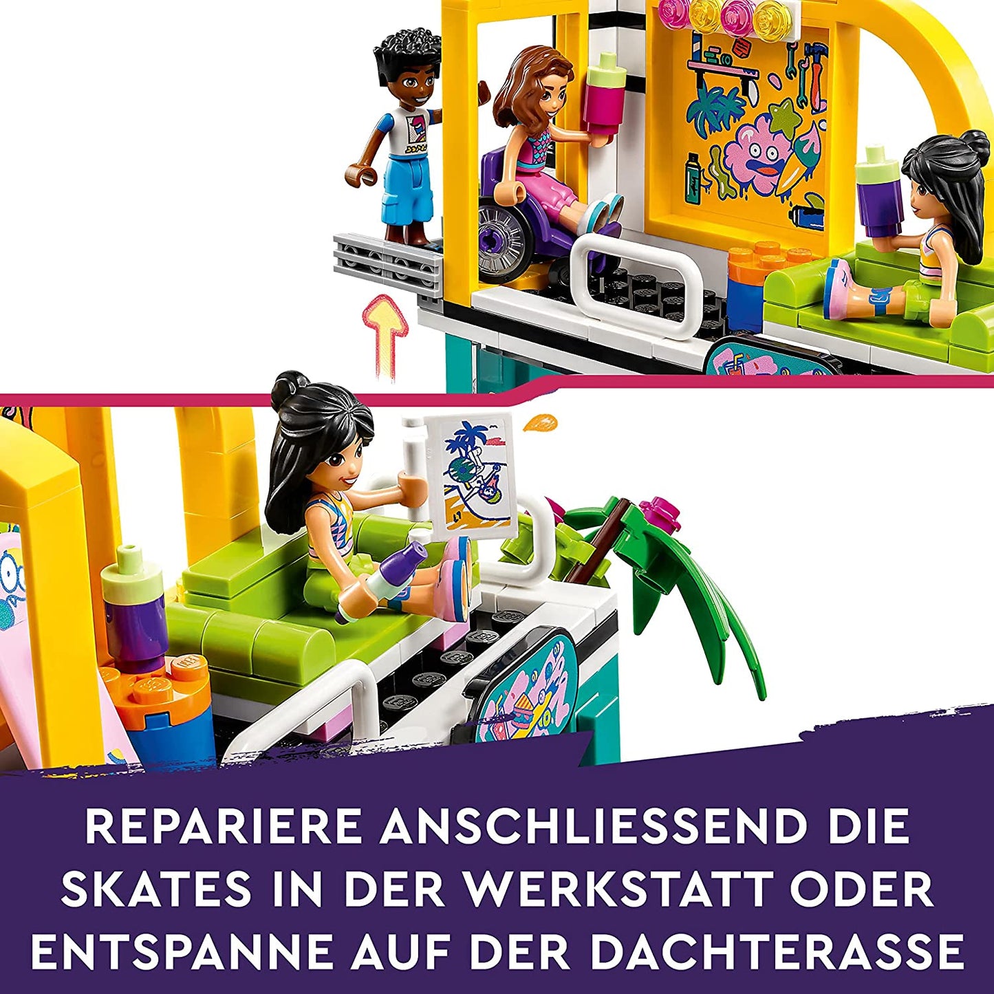 41751 Friends Skatepark, Konstruktionsspielzeug, Single