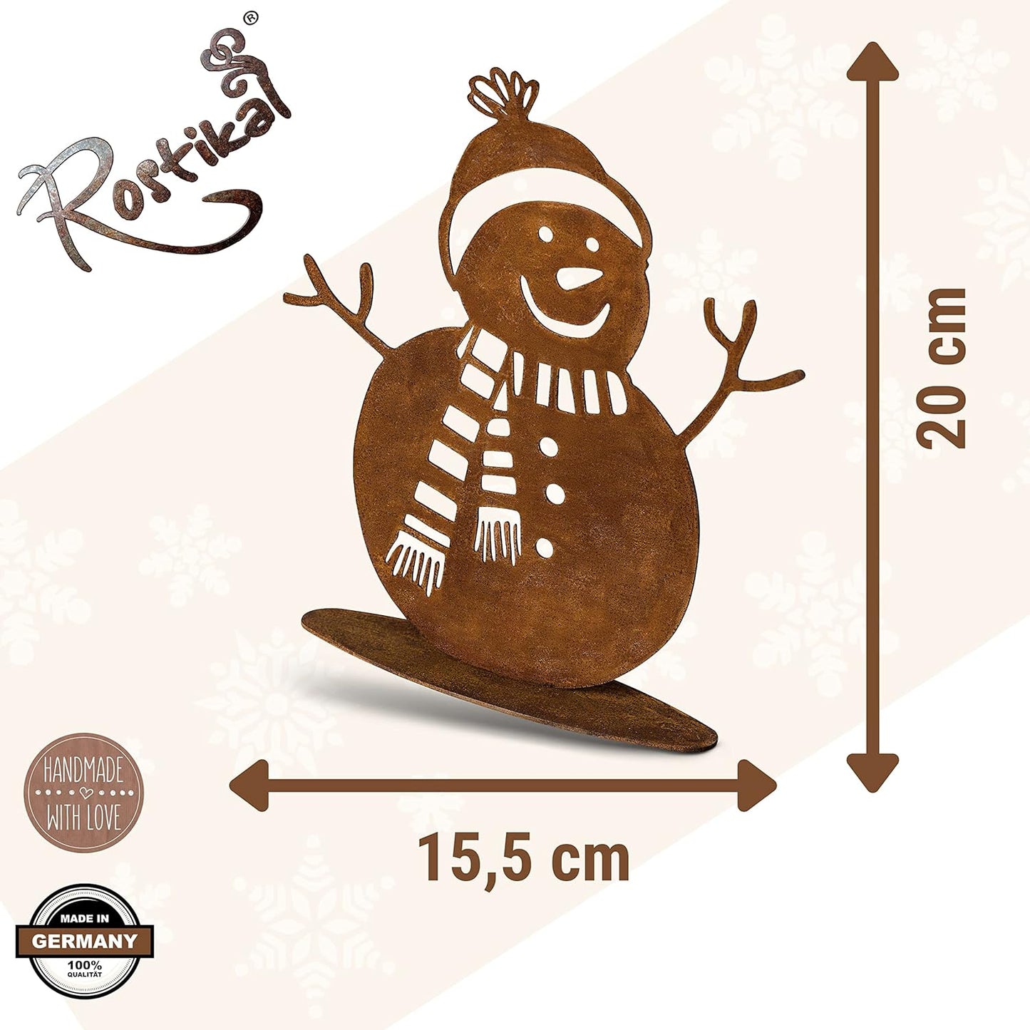 Schneemann, 20 cm hoch