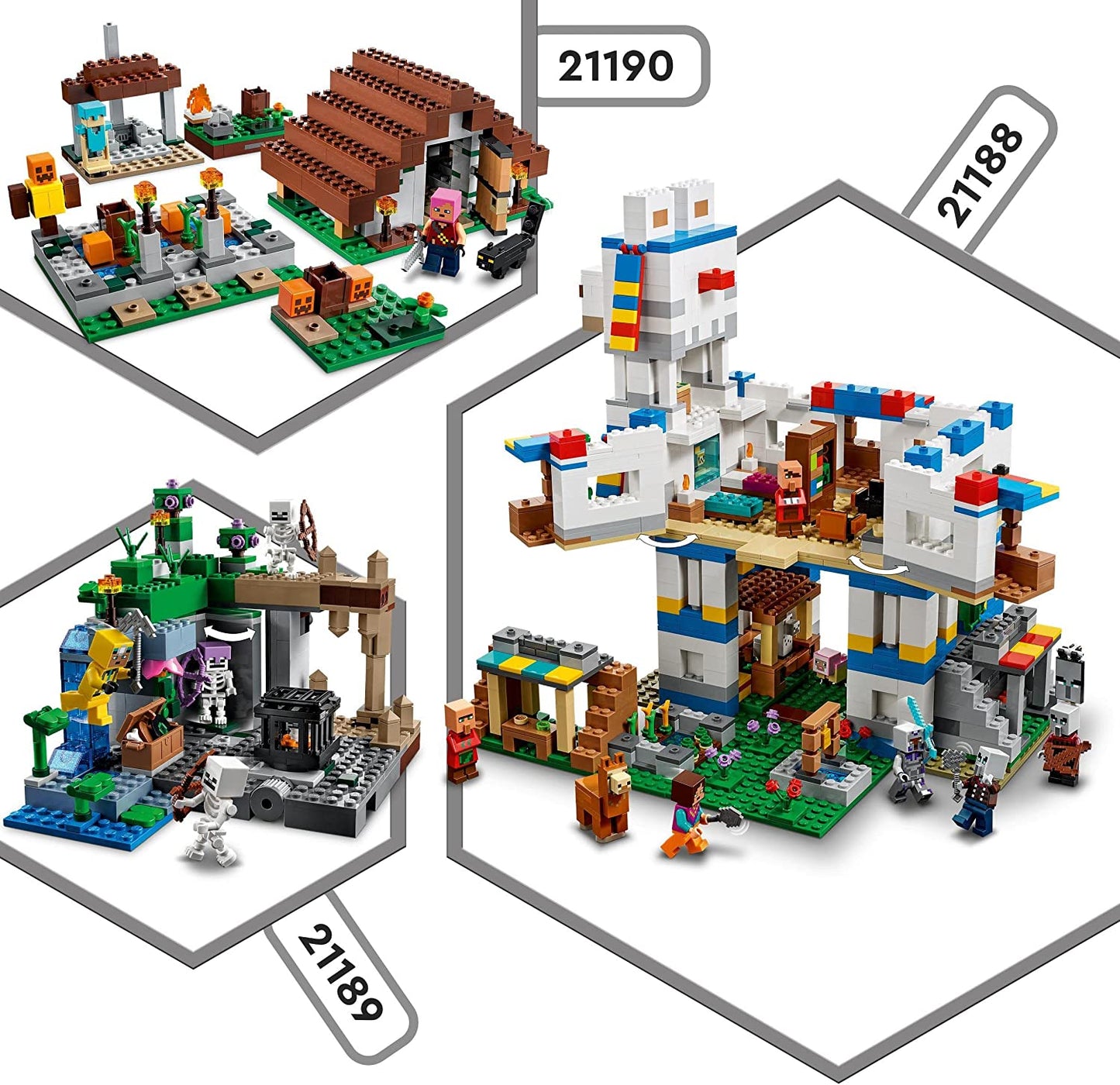 21190 Minecraft Das verlassene Dorf, Konstruktionsspielzeug