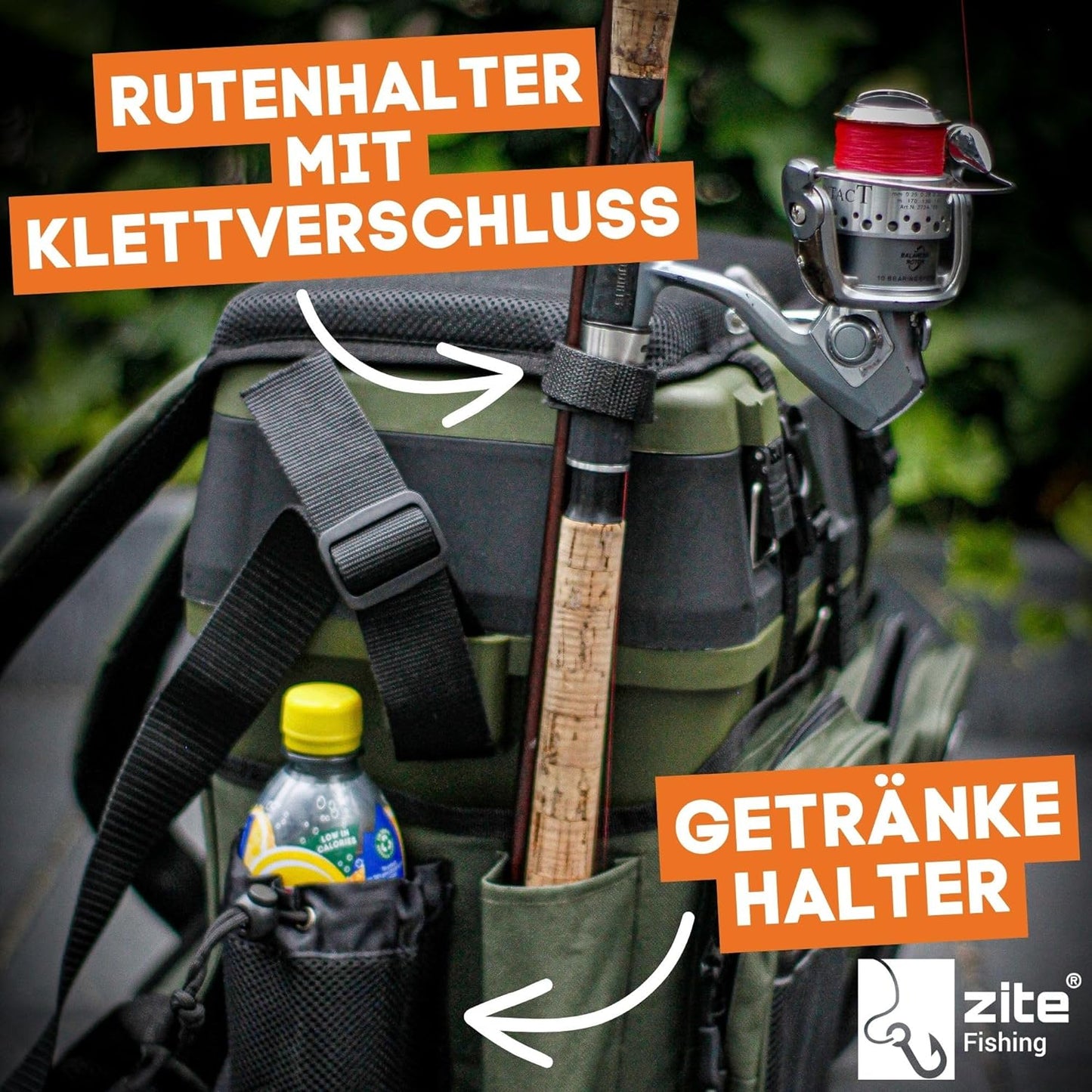 Multifunktionaler Angelkoffer-Rucksack
