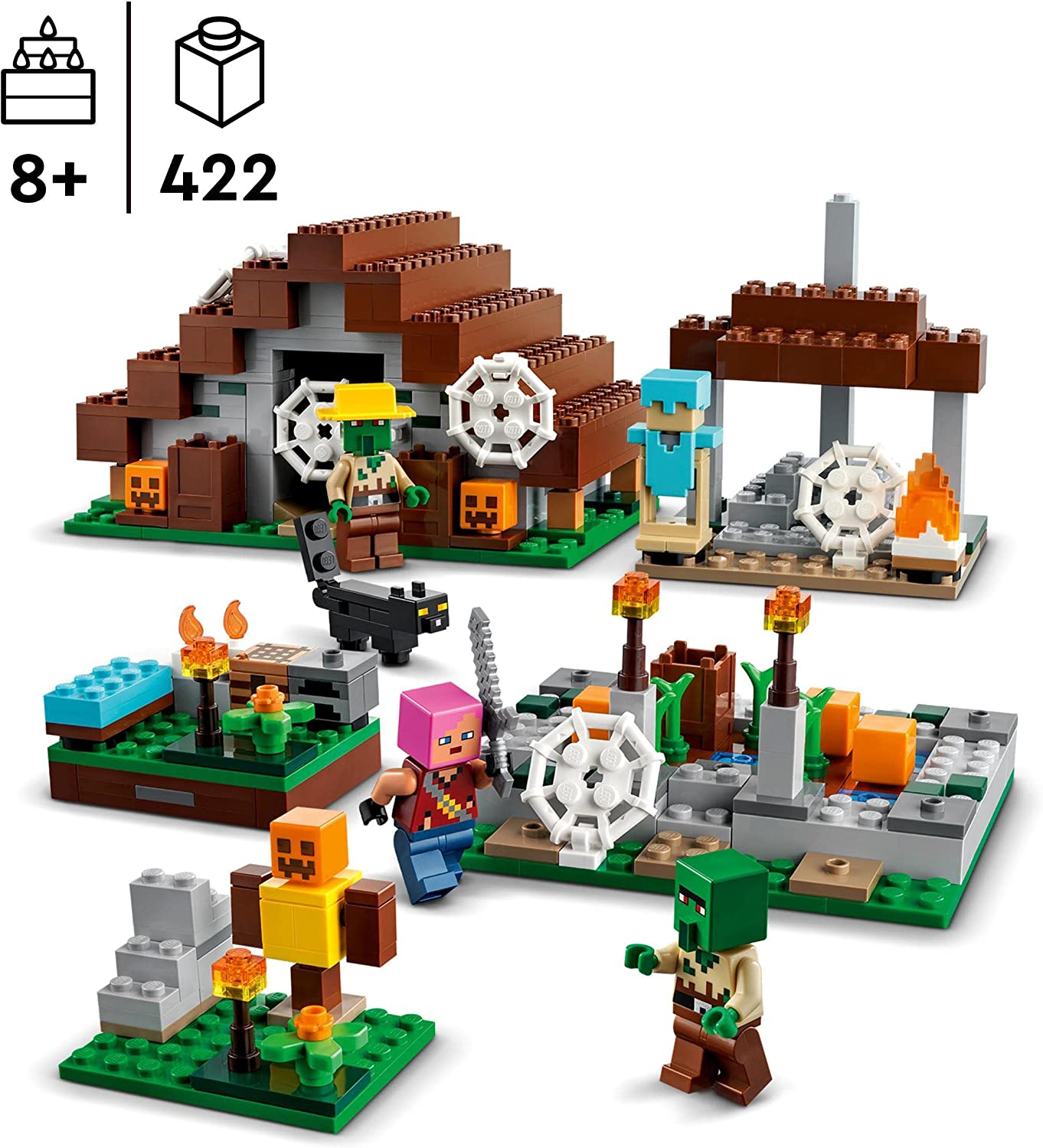 21190 Minecraft Das verlassene Dorf, Konstruktionsspielzeug