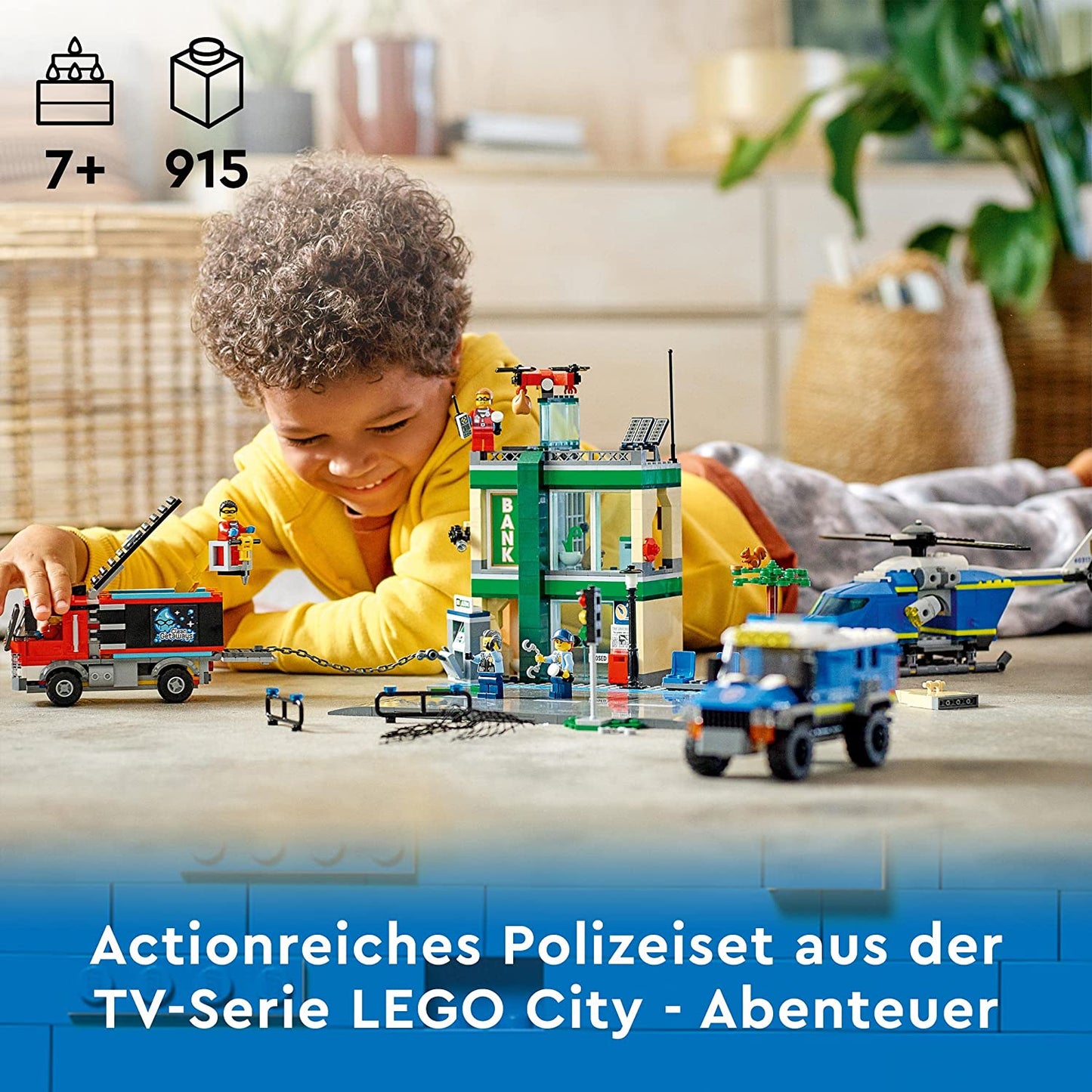 60317 City Banküberfall mit Verfolgungsjagd, Konstruktionsspielzeug