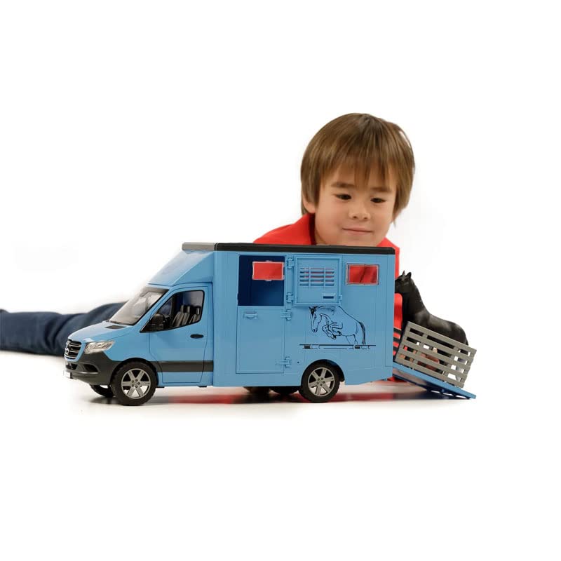 MB Sprinter Tiertransporter mit Pferd, Modellfahrzeug