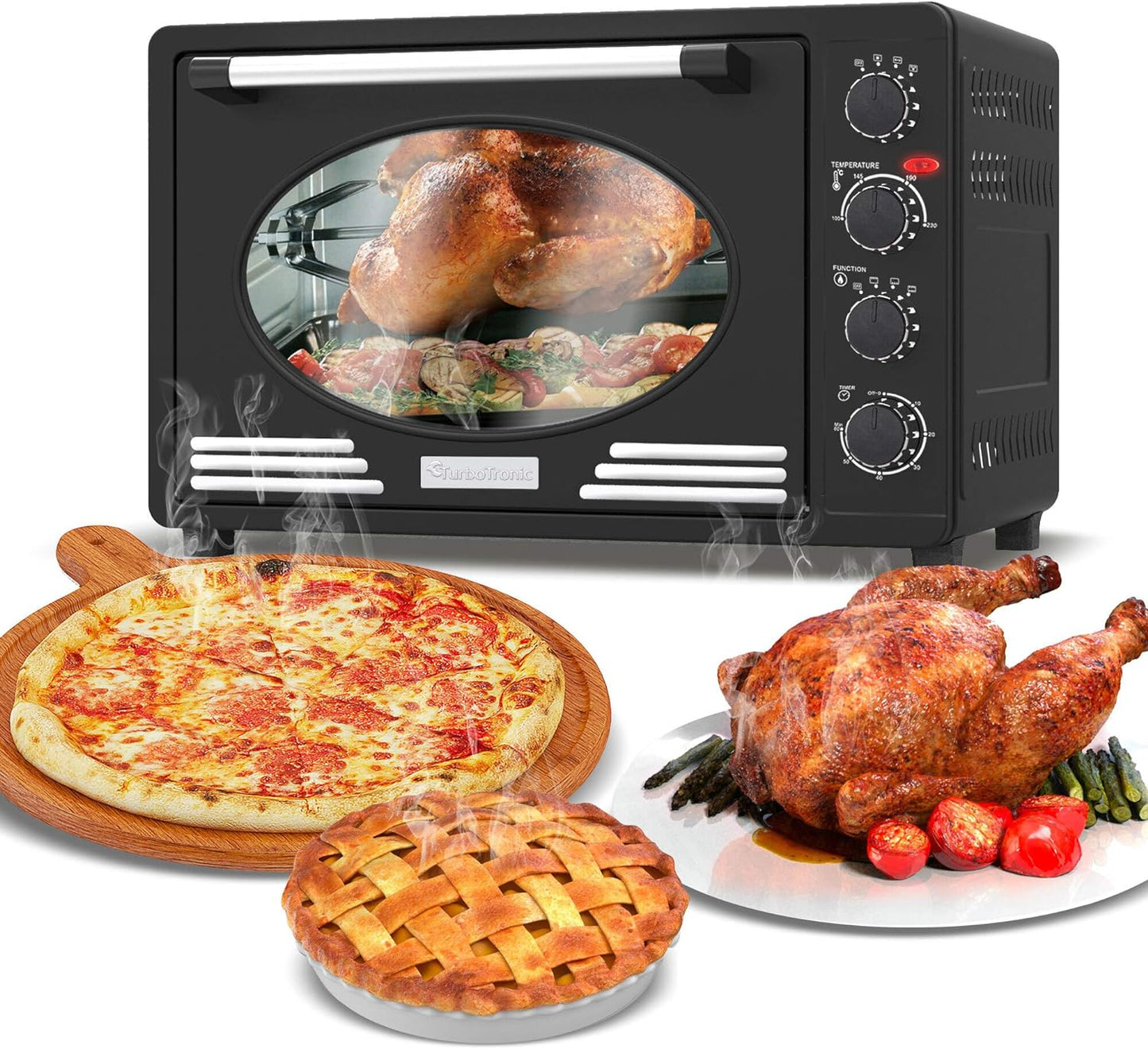Minibackofen TT-EV45R, Schwarz