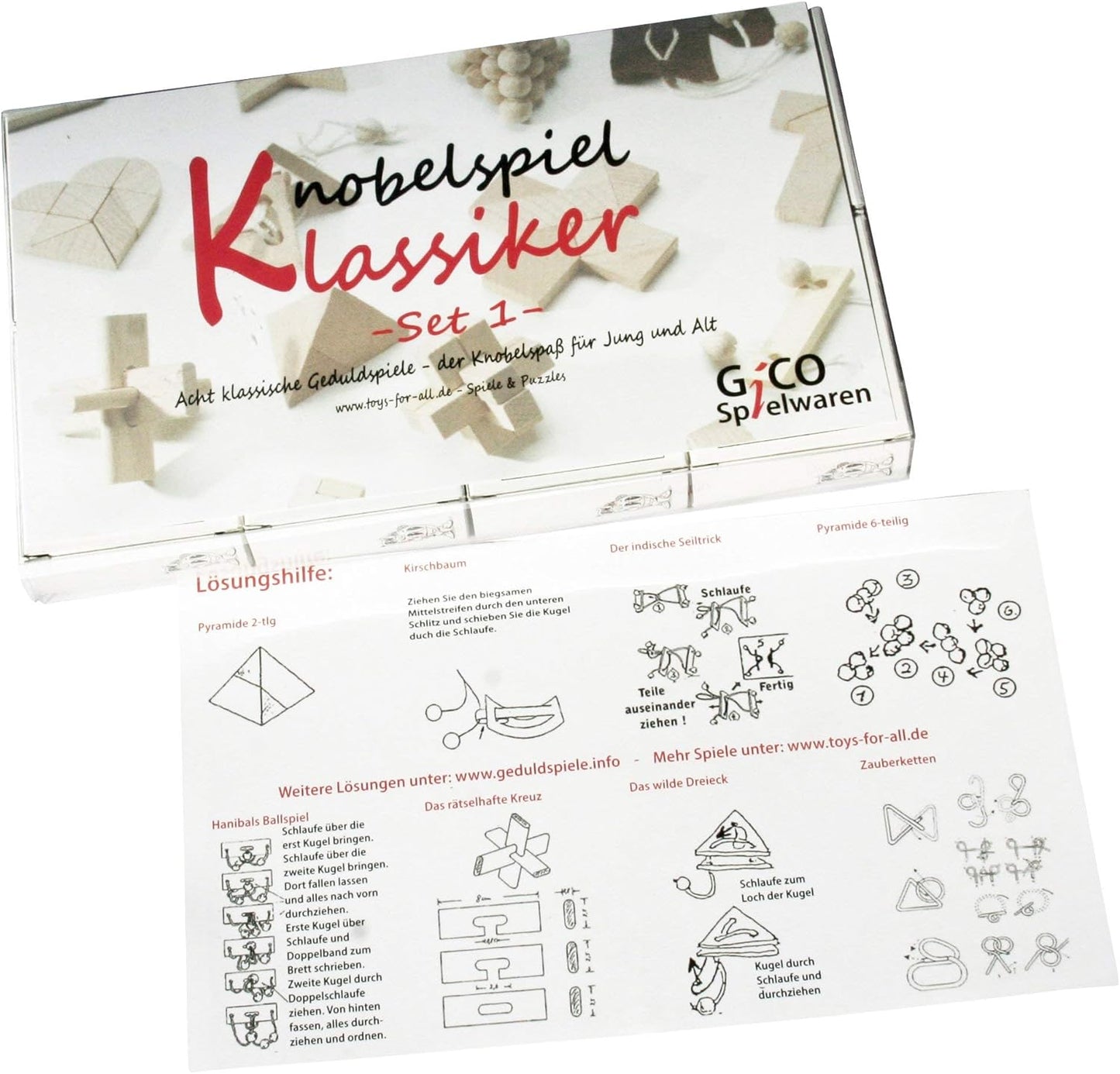 Knobelspiel Set, Set 1
