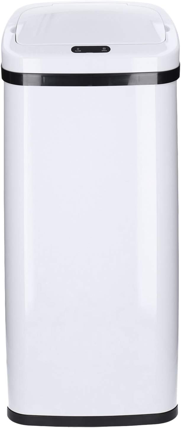Sensor Müll-Eimer, 50 Liter Weiss - Rechteckig