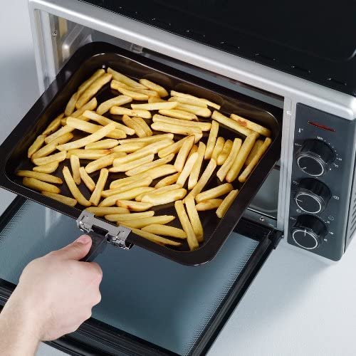 Toastofen TO 2056, Mini-Backofen, Silber/Schwarz 30L