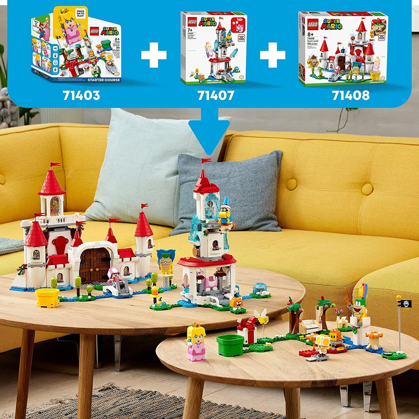 71407 Super Mario Katzen-Peach-Anzug und Eisturm – Erweiterungsset, Konstruktionsspielzeug