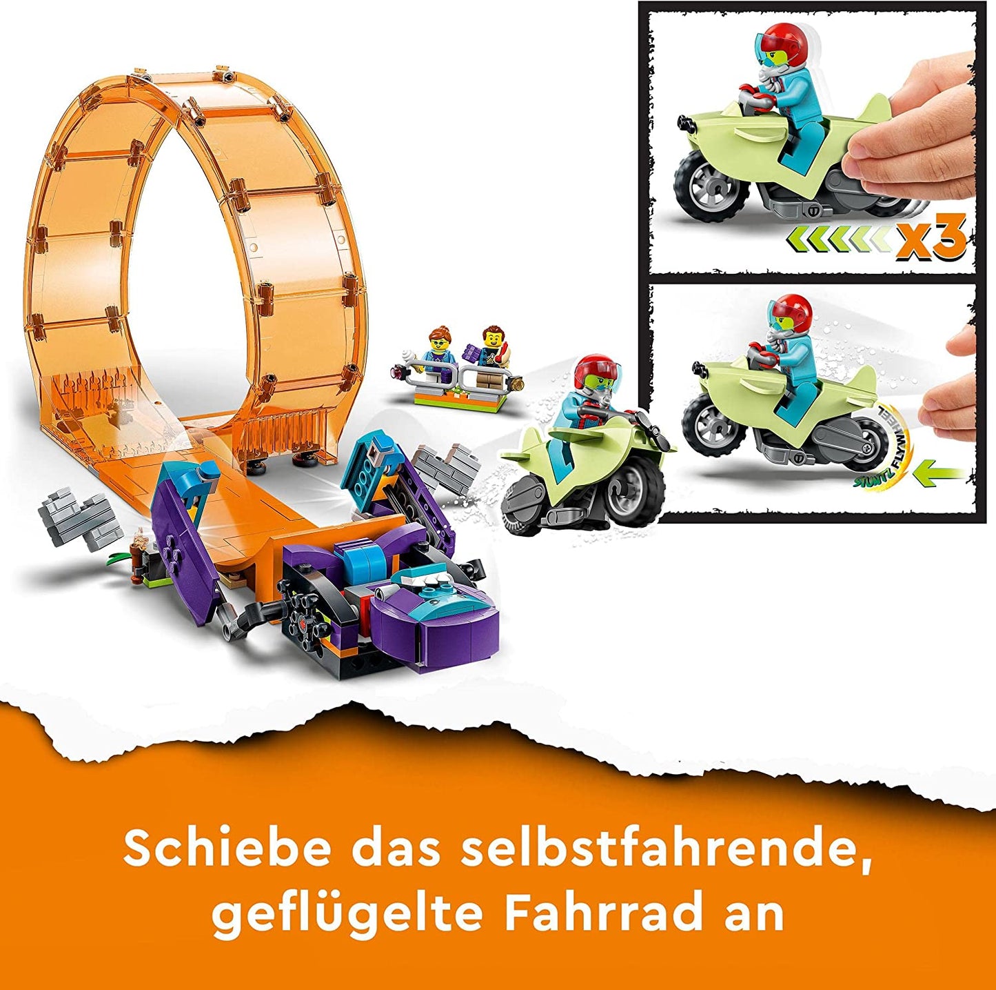 60338 City Stuntz Schimpansen-Stuntlooping, Konstruktionsspielzeug