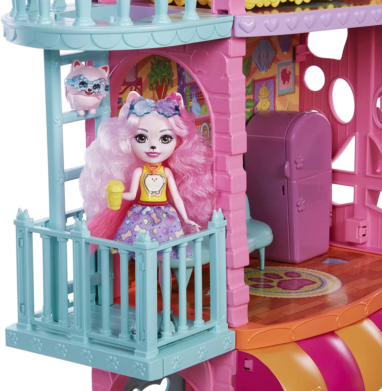 Enchantimals Stadthaus & Café Spielset, Spielgebäude