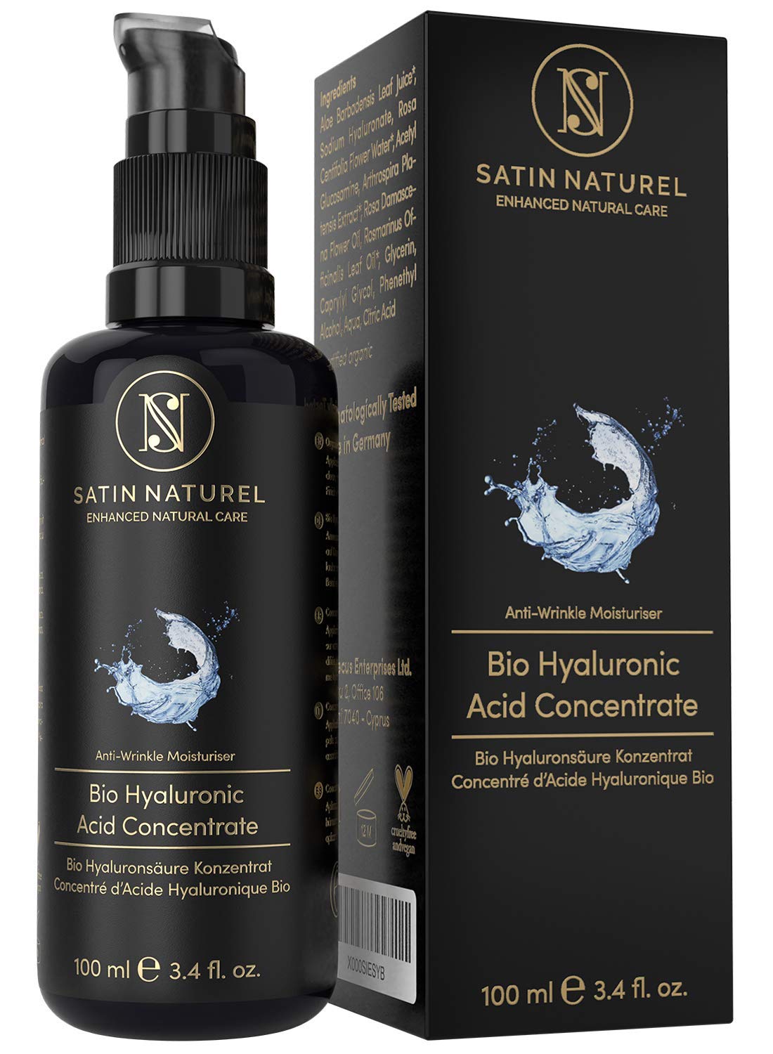 Gesichtsserum mit Hyaluronsäure, Hyaluron Serum 100 ml (1er Pack)