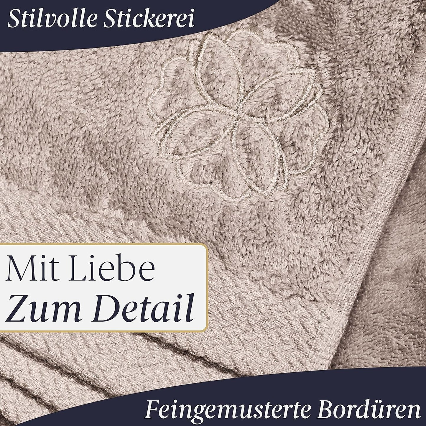 Handtuch 4er-Set, Beige