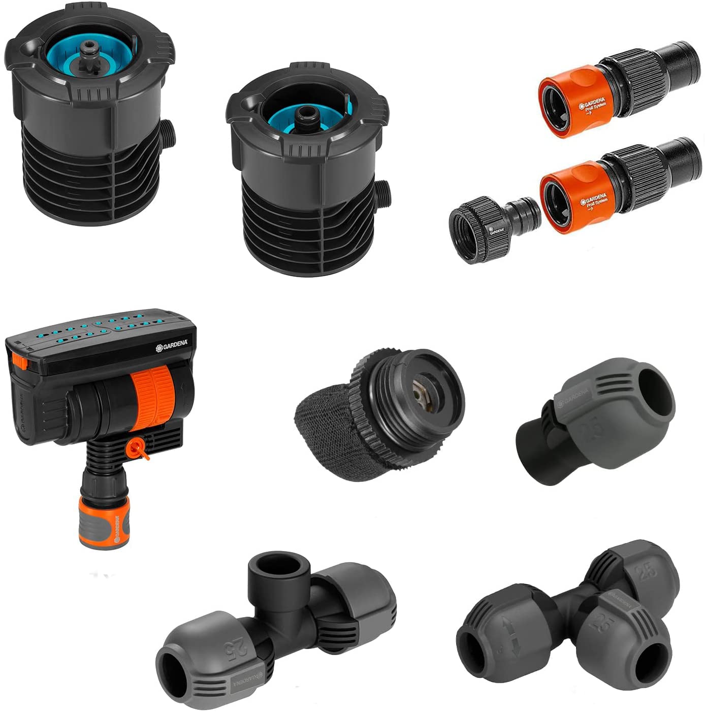Start-Set Pipeline mit Viereckregner, Wasserhahn