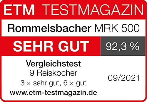 Multi-Reiskocher MRK 500 Risa, 1,5 Liter Nutzvolumen - für bis zu 6 Portionen Reis