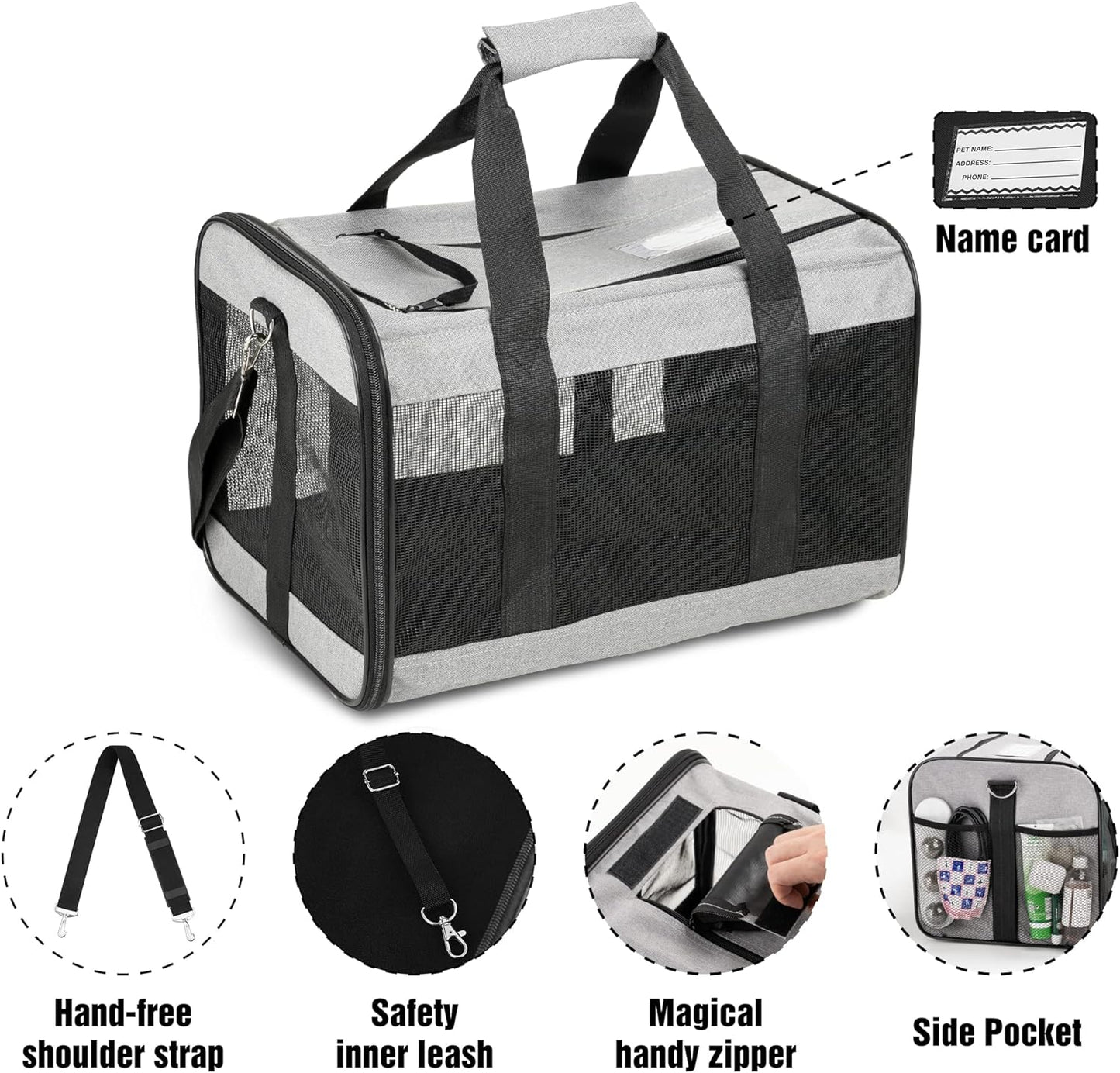 Hundebox Faltbar, L, Grau