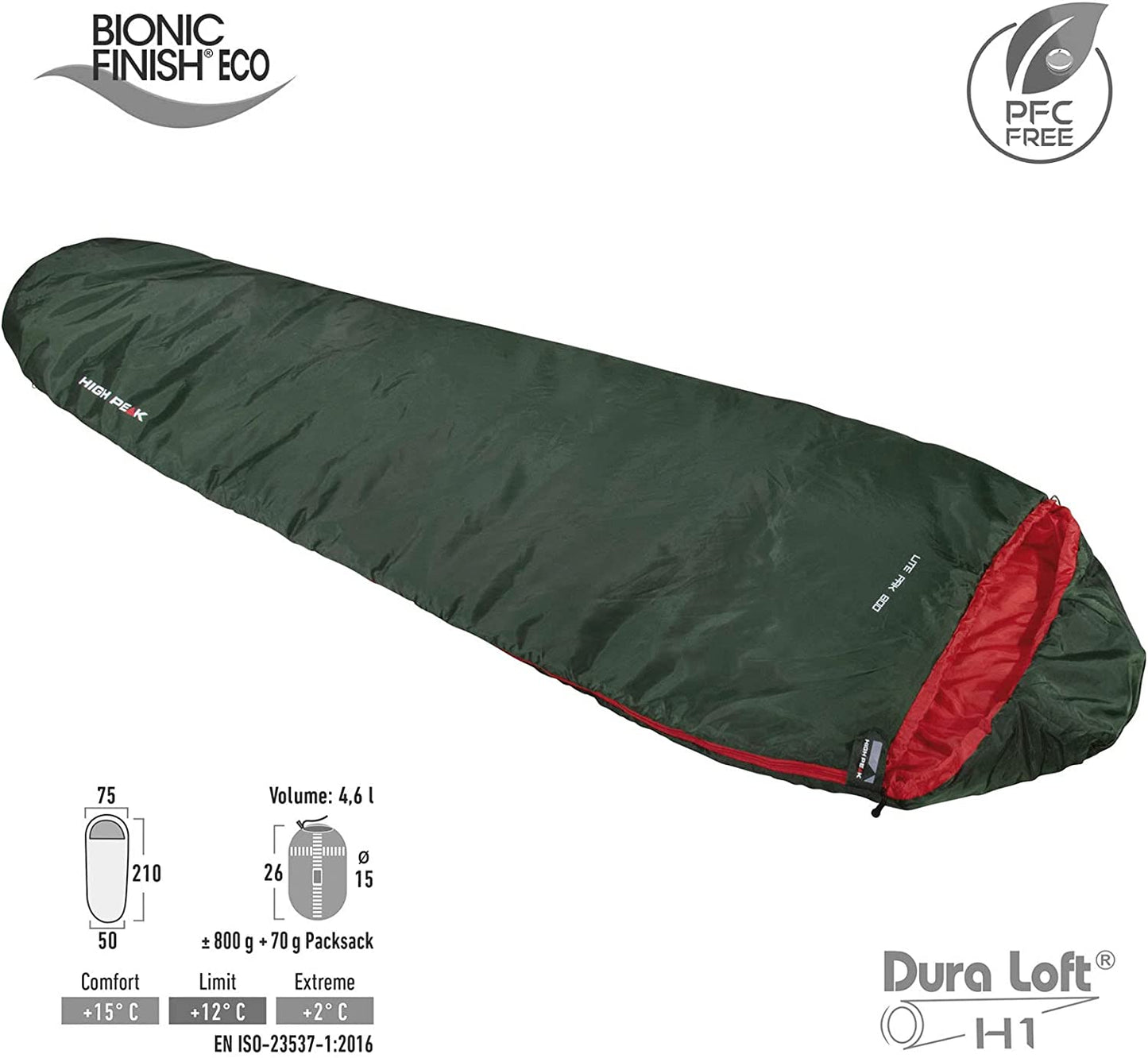 Lite Pak 800, Schlafsack