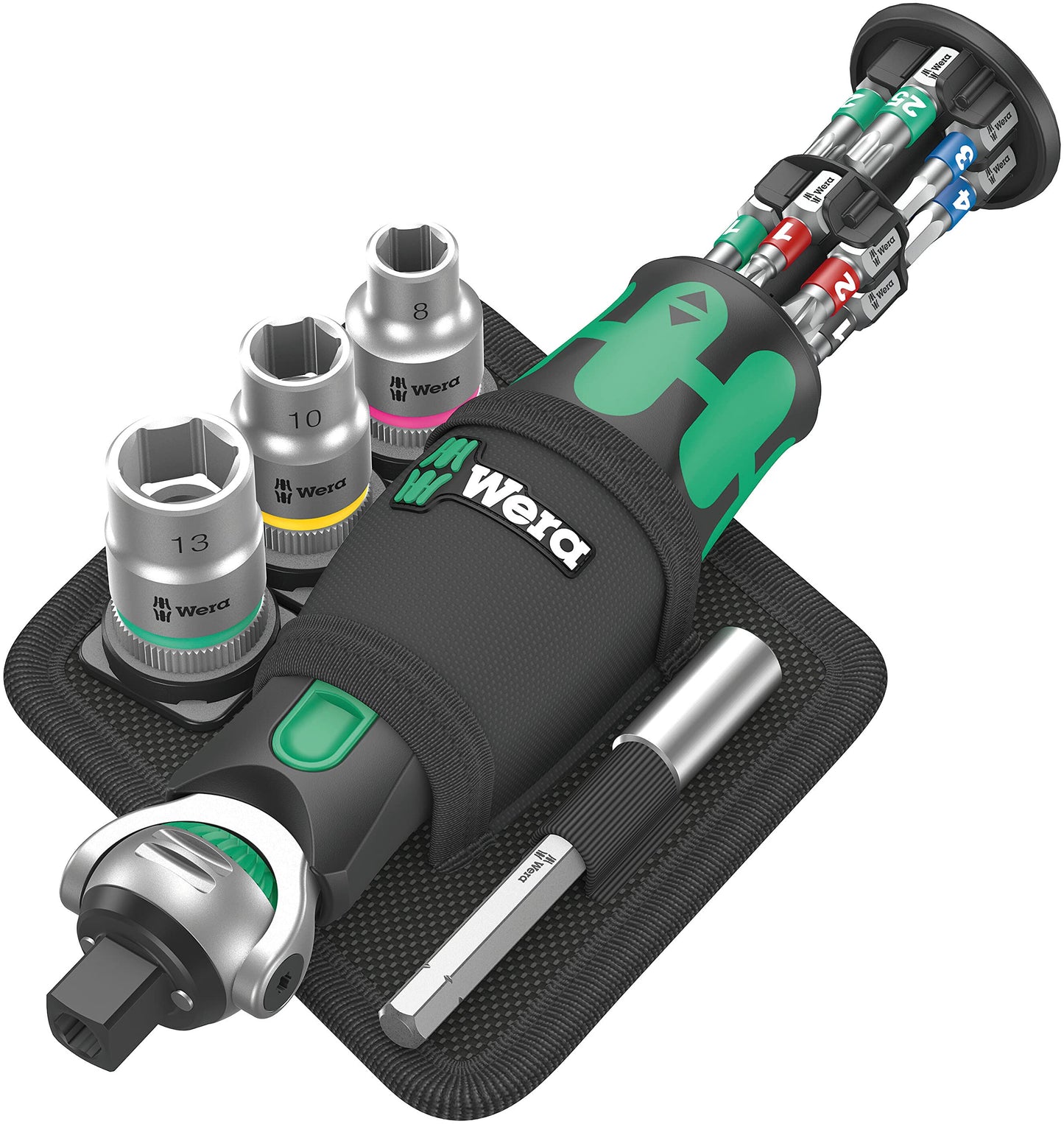 8009 Zyklop Pocket Set 2, 18-teilig, Bit-Satz, Chrom 17-teilig Single