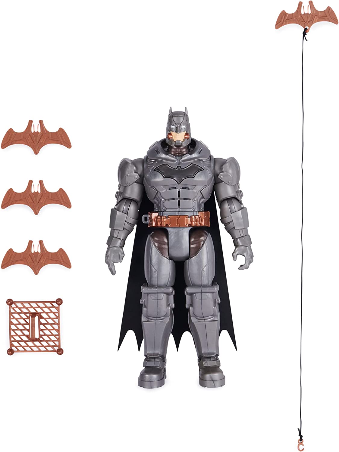 Batman 30 cm Deluxe-Actionfigur mit Schlag- und Wurffunktion, Spielfigur