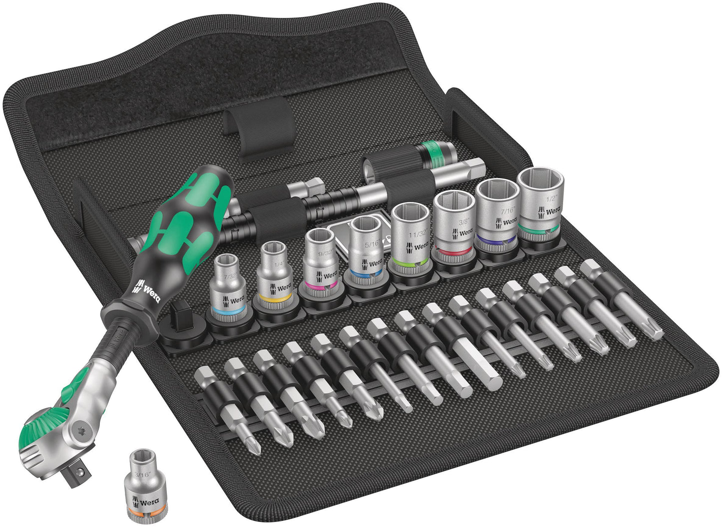 8100 SA 9 Zyklop Speed-Knarrensatz, zöllig, 1/4", Werkzeug-Set