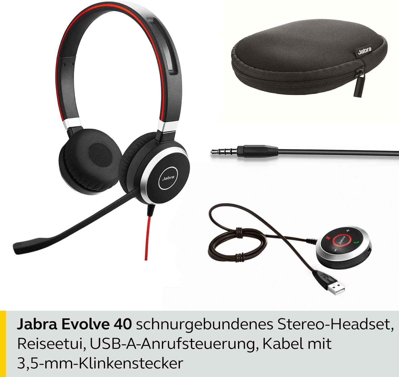Evolve 40 UC Duo, Headset, Stereo USB-A Alle Plattformen